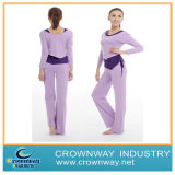 Cotton/Spandex Fitness Purple Yoga Clothes