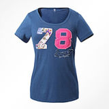 Fashion Sexy Cotton/Polyester Printed T-Shirt for Women (W013)