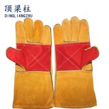 14 Inch Cow Split Leather Welding Glove with Reinforced