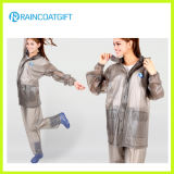 New Design Durable Water-Resistant PVC Coverall 2PCS Raincoat Rvc-081