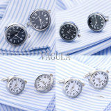 VAGULA Hot Sell Real Clock Cufflink Movement Watch Cuff Links Wedding Gift Gemelos 628