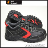 Geniune Leather Safety Shoes with Steel Toe and Steel Midsole (SN5297)