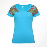 Fashion Sexy Cotton Printed T-Shirt for Women (W003)