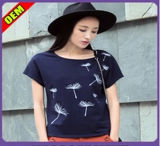 Fashion Sexy Cotton Printed T-Shirt for Women (W289)