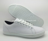 Fashion White PU Casual Lace up Shoes for Adults