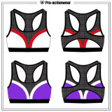 Fashionable Custom Made Mesh Design Sports Bra