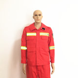 Hi-Vis Parka Fr Cotton Workwear with Cord/Magic Tape/Zipper