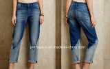 Double Color Loose Ladies Exotic Jeans