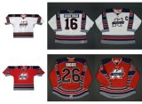 Customize Echl Kalamazoo Wings Tyler Shattock Tyler Biggs Hockey Jerseys