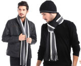 Men Winter Classical Striped Men's Wool Scarf (82020)