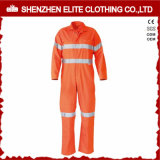 Hi Vis Orange Security Reflective Cotton Coverall (ELTHVCI-9)