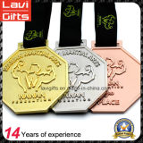 Hot Selling Die Casting Gold Sport Medal with Ribbon