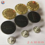 Custom Logo Jeans Fancy Buttons Remove Denim Metal Jeans Brush Shank Buttons for Clothing