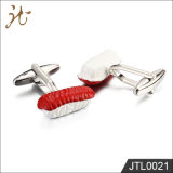 Fashion Nice Quality Red Bread Cufflinks for Men Use