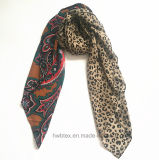 2017 Thick Animal Printed Square Scarf in 100% Polyester (HM086)