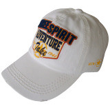 White Washed Baseball Cap with Nice 3D Logo Gjwd1705