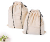 Custom Natural Canvas Cotton Muslin Drawstring Bag