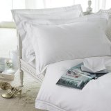 Luxury Hotel Textile 100% Cotton White Hotel Bed Sheet Set and Beddings Set