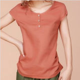 Fashion Sexy Cotton Printed T-Shirt for Women (W271)