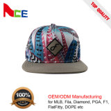 High Quality Custom 100% Polyester Flexfit Cap with Leather Patches