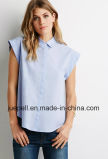 Hidden Button-Down Placket Cuffed Fashion Short Sleeve Shirt