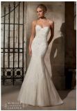 2015 Crystal beading lace bridal wedding dresses WD2718