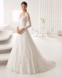 New Arrive Sweetheart Long Sleeve Lace Bridal Dress Wedding Gown