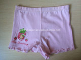 Solid with Placement Print Cotton Children Underwear Girl Boxer Brief