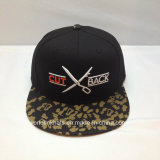 Custom Hip Pop Snapback Cap with Sublimation Printed Logo and 3D Embroidery