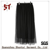 2018 Hot Saling Lady Net Yarn Double Half Skirt