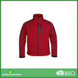 Polyester TPU Bonded Fleece Waterproof Windproof Man Softshell Jacket