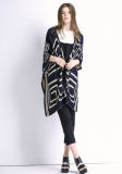 Lady Fashion Cotton Knitted Spring Cardigan Sweater Shawl (YKY2025)