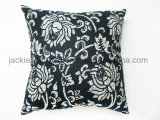 Printed Faux Linen / Micro Suede Square Cushion