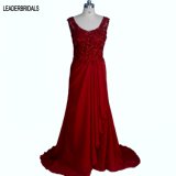 Wine Evening Dress Rhinestones Stretch Jesery Spandex Bridal Party Prom Gown E52718