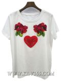 Wholesale High Quality Lady Fashion T-Shirt