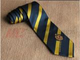 Woven Logo Polyester School Tie in Stock