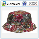 Custom Design Label Logo Popular Floral Blank Bucket Cap