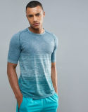 Men's Heather Short Sleeve Knit T-Shirt in Blue