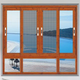 China Guangzhou Big Size Customized Aluminum Sliding Glass Window with Mosquito Net