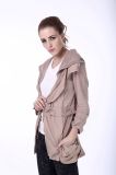 OEM Style Women Leisure Outdoor Hoody Knit Spring Coat