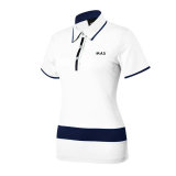 3D Embroidery Golf Clothing Custom Logo Golf Women T-Shirt