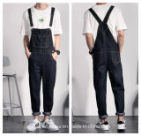 High Quality Men's Long Cotton Pants Casual Denim Overalls