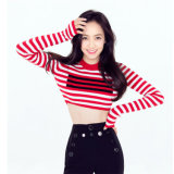 2018 New Women's Red Strip Knitwear Sweater Short Pullover 7gg Wholesale