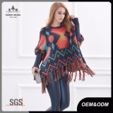 Women Fashion Tassel Cardigan Poncho Shawl Sweater