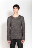 Casual Round Neck Pure Color Knitting Men Sweater