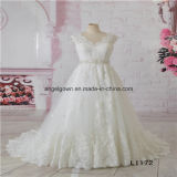 Size 6 A Line V Neck Lace Latest Wedding Dress