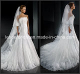 Strapless Wedding Gown Lace Tulle Bridal Wedding Dress L15315