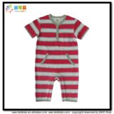 Stripe Printing Kids Apparel Short Sleeve Baby Clothes Playsuit