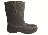 Ufa068 Black High Ankle Workmens Safety Boots