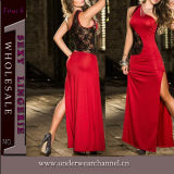 Sexy Women Nightwear Evening Lingerie Long Gown (TBLS763)